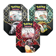 Pokemon Sword & Shield Paldean Fates EX Tin 3-Pack