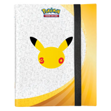 30th Celebration Binder Collection featuring Pikachu design with a bright yellow background for Pokémon TCG.