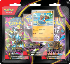 Pitch Black 3-Pack Blister featuring three booster packs and a Binacle promo card.