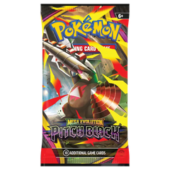 Pokémon TCG Mega Evolution Pitch Black Booster Box featuring powerful Mega Evolution Pokémon.
