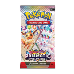 Pokemon Prismatic Evolutions Booster Pack - Eevee & Sylveon Art