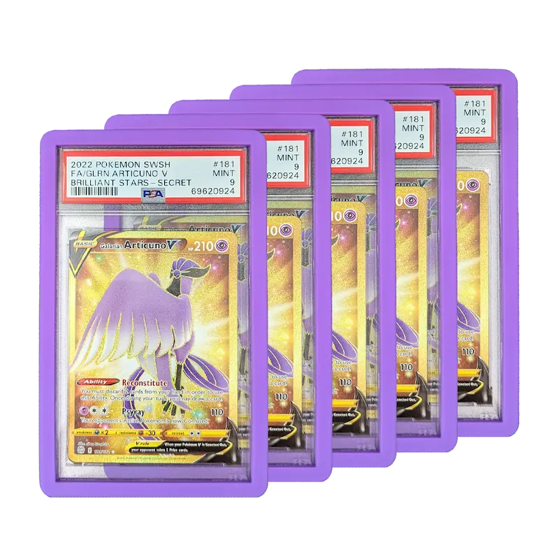 purple pokemon card binder PSA Slab Bumper - Purple