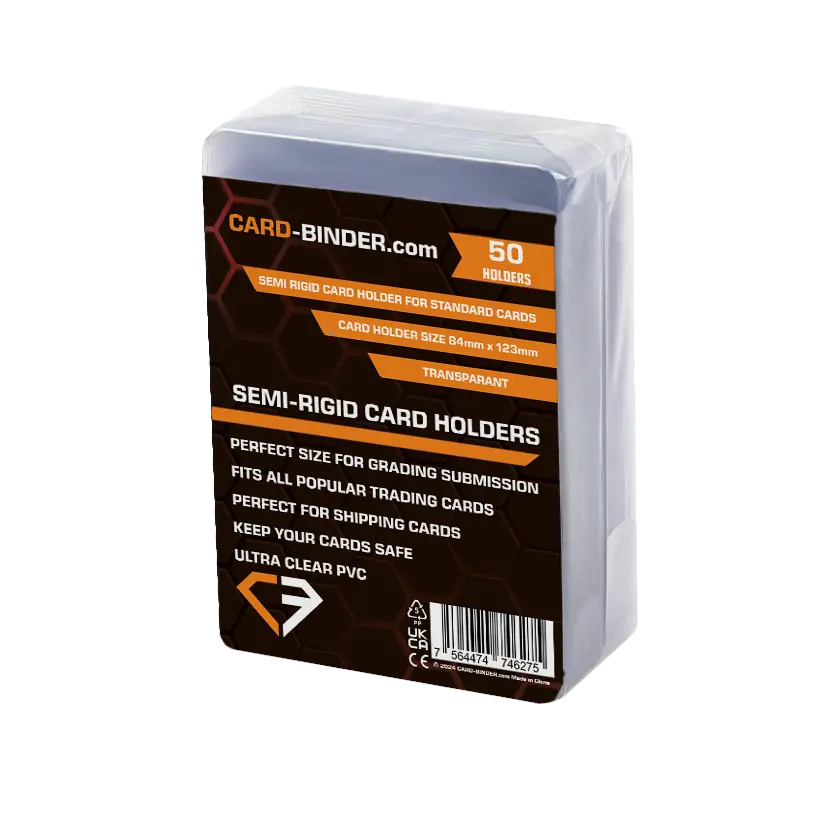 pack of 50 semi-rigid card holders