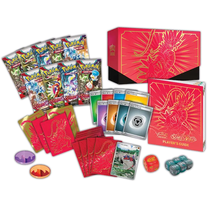 Pokemon Scarlet & Violet Elite Trainer Box - Koraidon contents