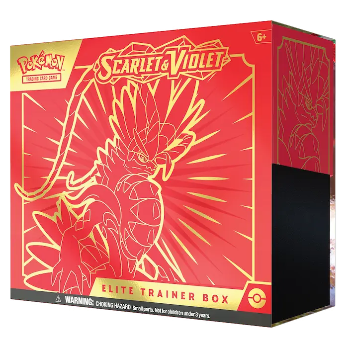 Pokemon Scarlet & Violet Elite Trainer Box - Koraidon isometric view