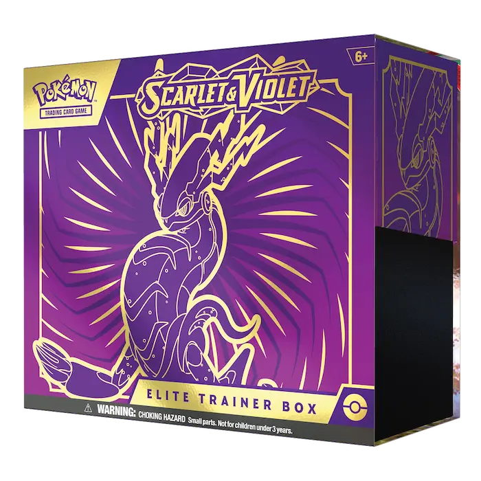 Pokemon Scarlet & Violet Elite Trainer Box - Miraidon isometric view