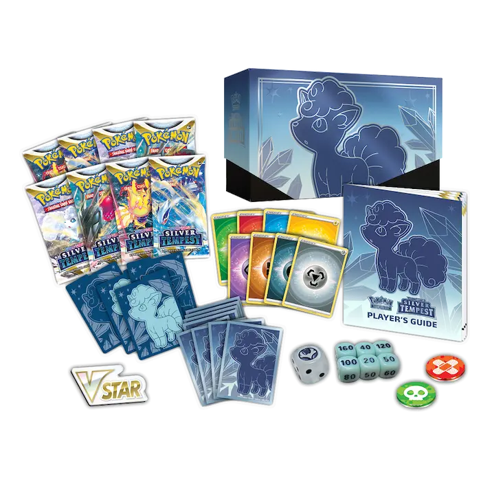 Pokemon Silver Tempest Elite Trainer Box contents