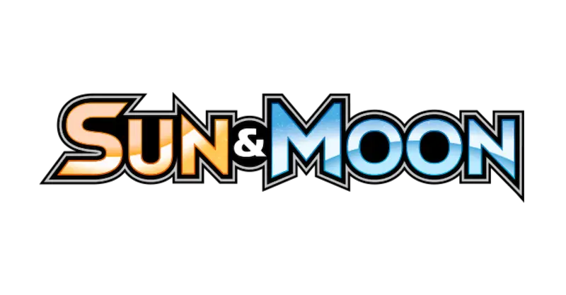 Pokemon trading card series sun & moon series logo