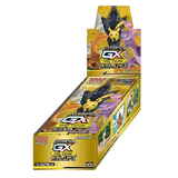GX All Stars Booster Box featuring Pokemon Tag Team cards and premium packaging design.