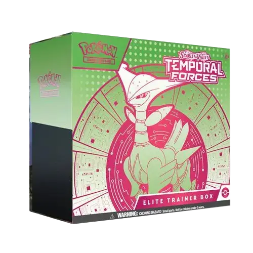  Pokemon Temporal Forces Elite Trainer Box - Iron Leaves isometirc view