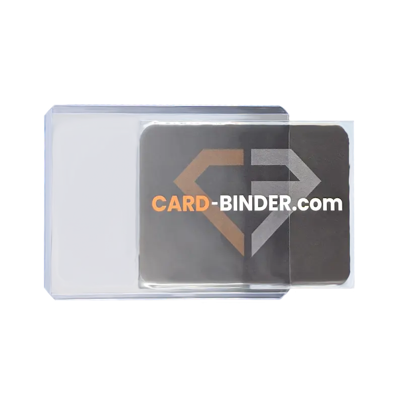 Toploader with card being inserted