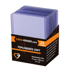 Pack of 25 standard size toploaders