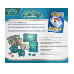 Pokemon Twilight Masquerade Elite Trainer Box back description