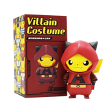 Team Magma Pikachu figure in villain costume box, showcasing Pikachu as a regional evil team character.