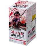 The Dominance of God Japanese Booster Box [OP-18] featuring eye-catching artwork and design from the One Piece Card Game.