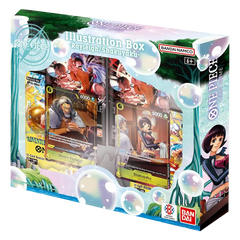 One Piece: Illustration Box vol.7 (Live) featuring Silvers Rayleigh and Shakuyaku cards in a collectible packaging.