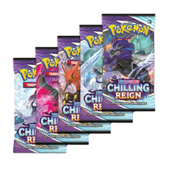 Pokemon Sword & Shield Chilling Reign 5 Booster Pack Art Set