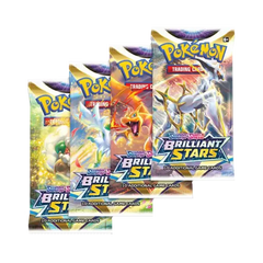 Pokemon Sword & Shield Brilliant Stars 4 Booster Pack Art Set